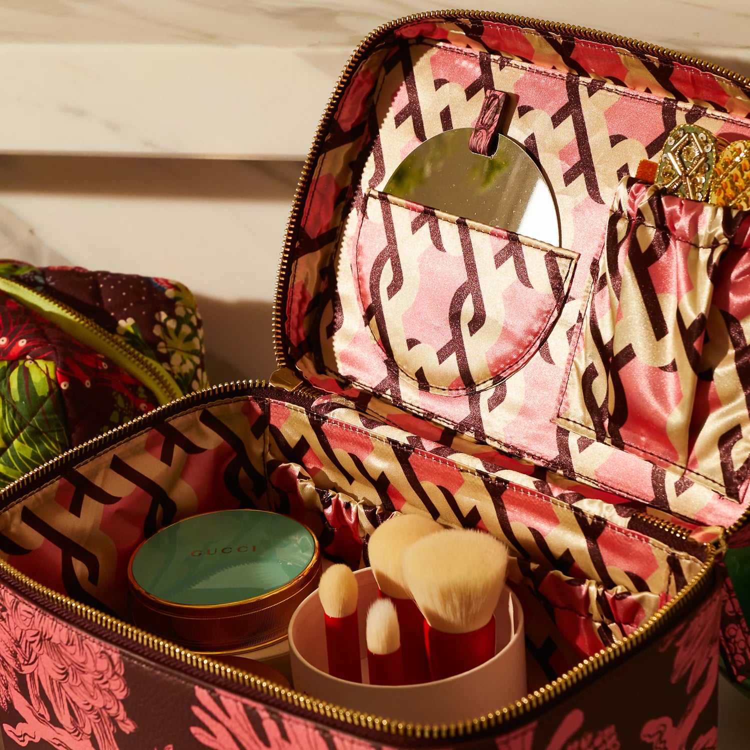 SAGE & CLARE Delphine Vanity Case GARNET