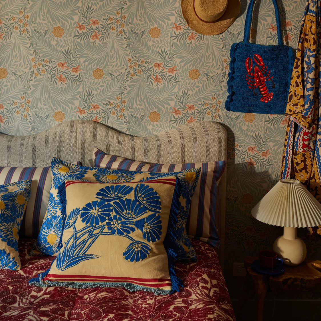 SAGE X CLARE Emilia Embroidered Cushion