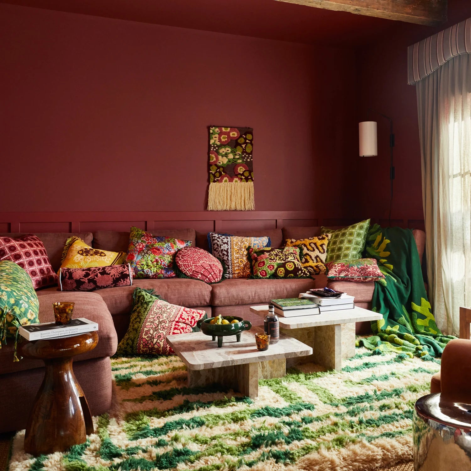 SAGE X CLARE Thea Cushion AZURE