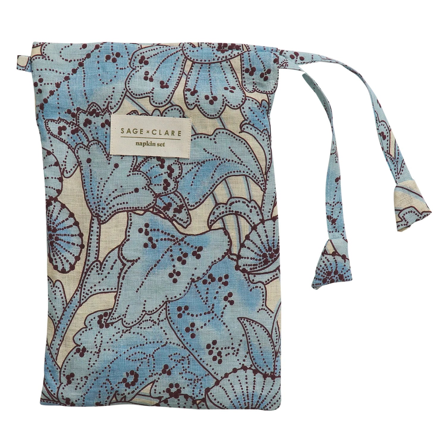 SAGE X CLARE Lucia Napkin Set CERULEAN