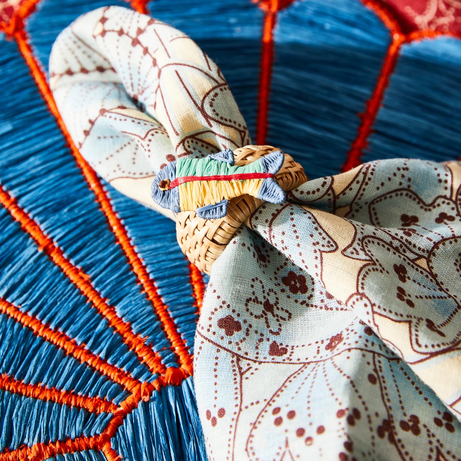 SAGE X CLARE Lucia Napkin Set CERULEAN
