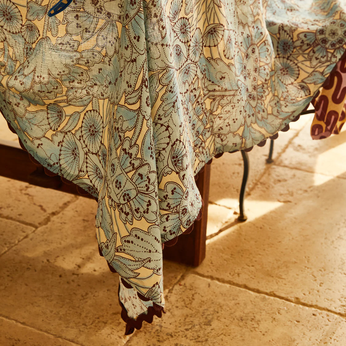 SAGE X CLARE Lucia Tablecloth CERULEAN