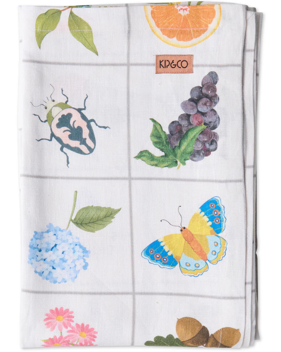 KIP & CO Linen Tablecloth 145 x 270cm PRAIRIE