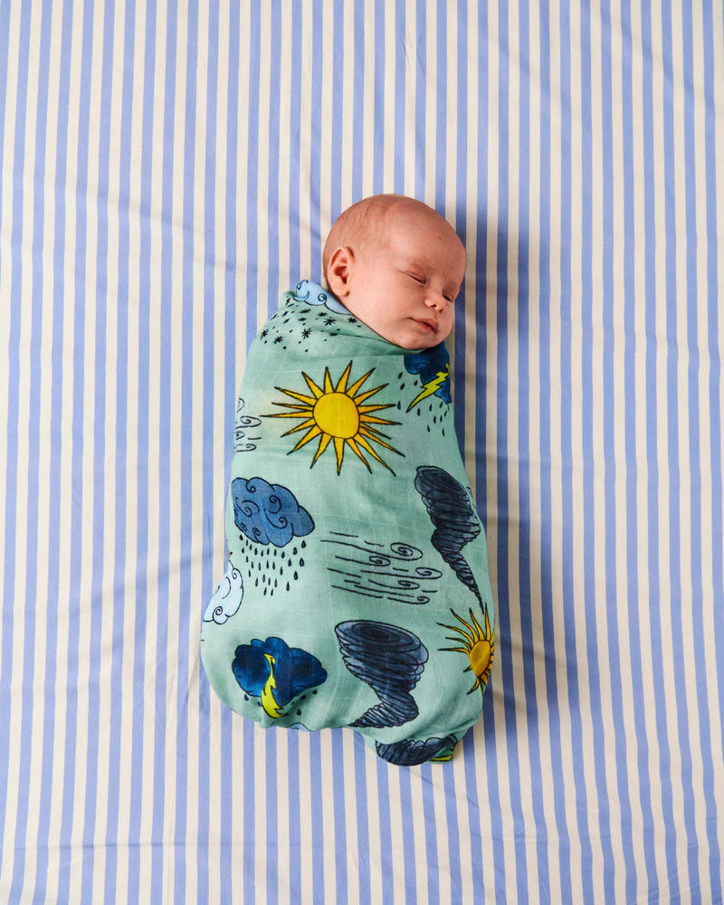 KIP CO Bamboo Swaddle WEATHER REPORT