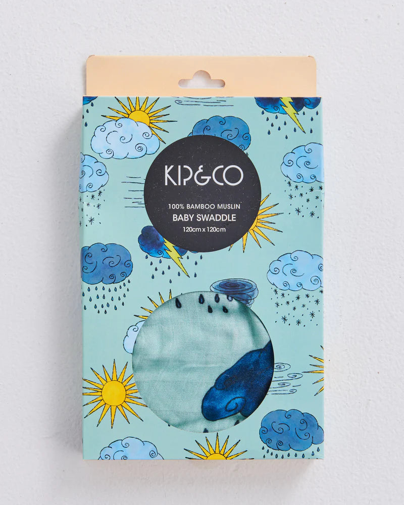 KIP & CO Bamboo Swaddle WEATHER REPORT