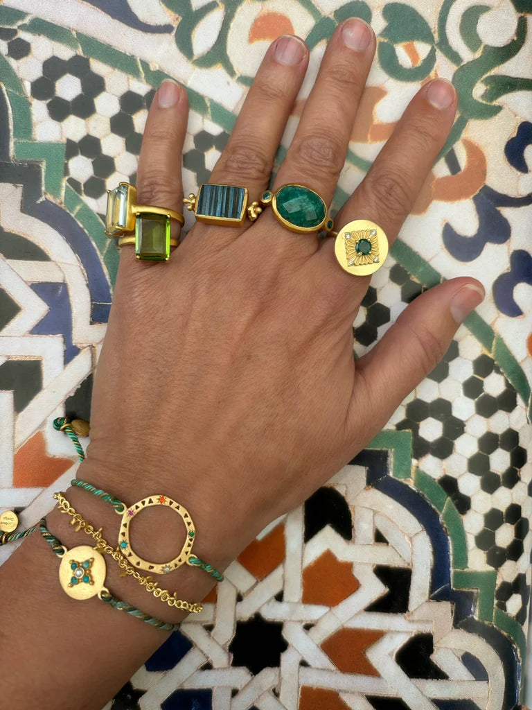 RT24 Arabesque Ring GREEN AVENTURINE