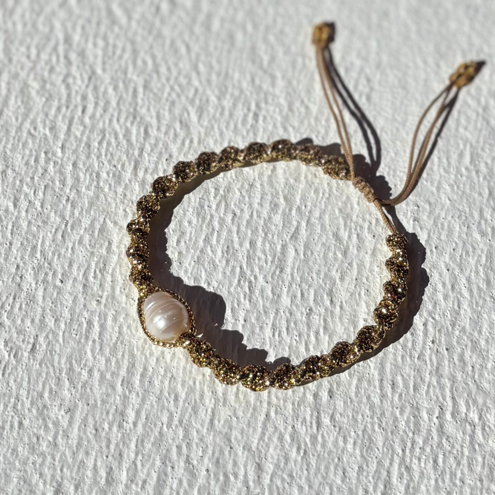 HEI TAI Lucy Gold Bracelet SOLO PEARL