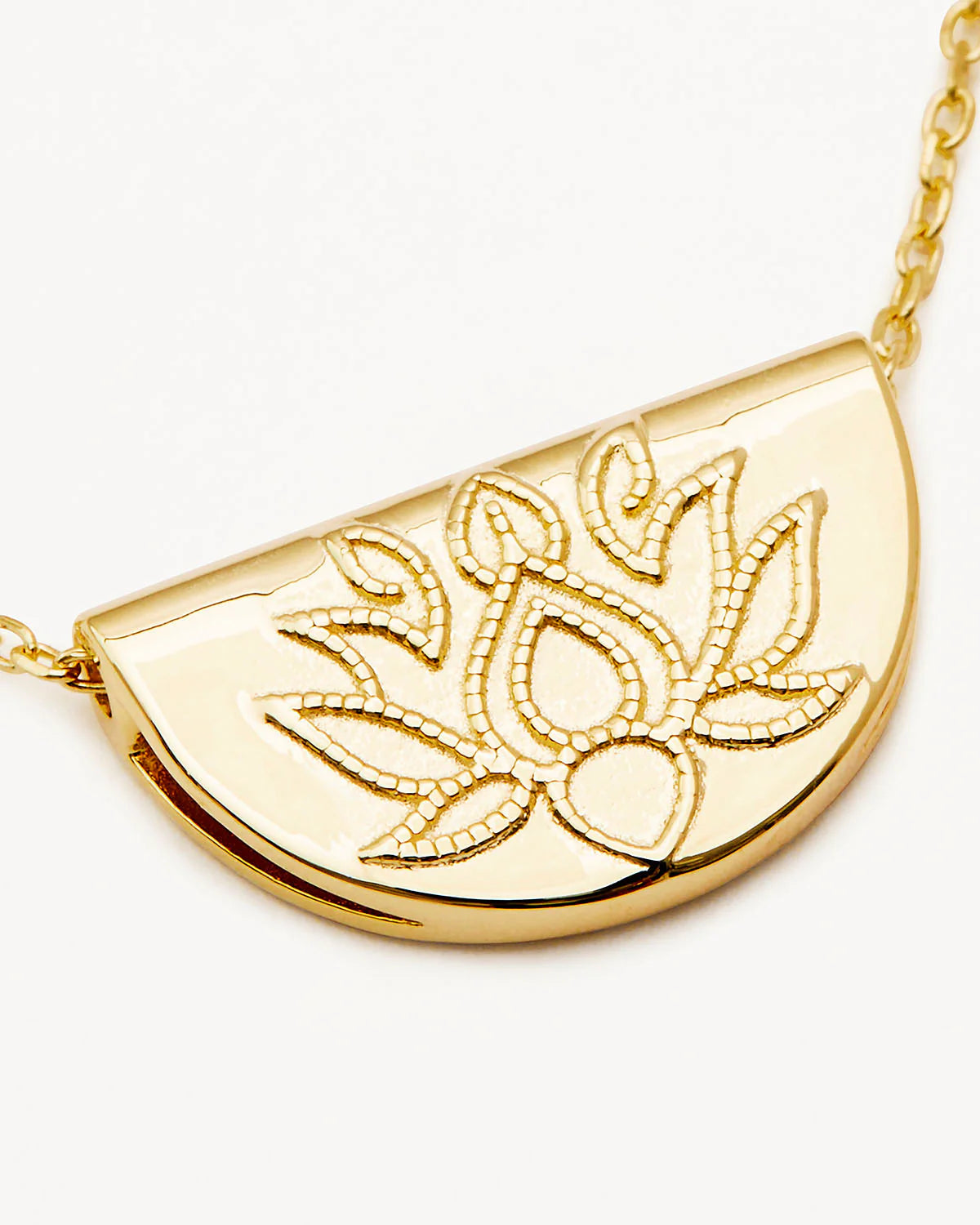 By Charlotte Lotus Short Necklace GOLD