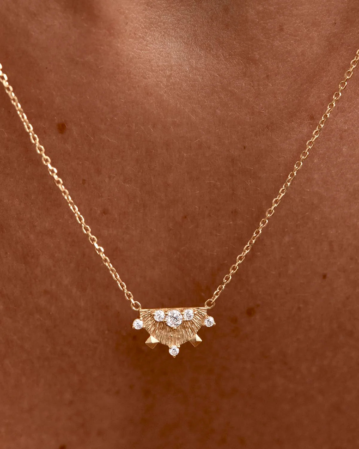 By Charlotte Lotus Rain Necklace GOLD