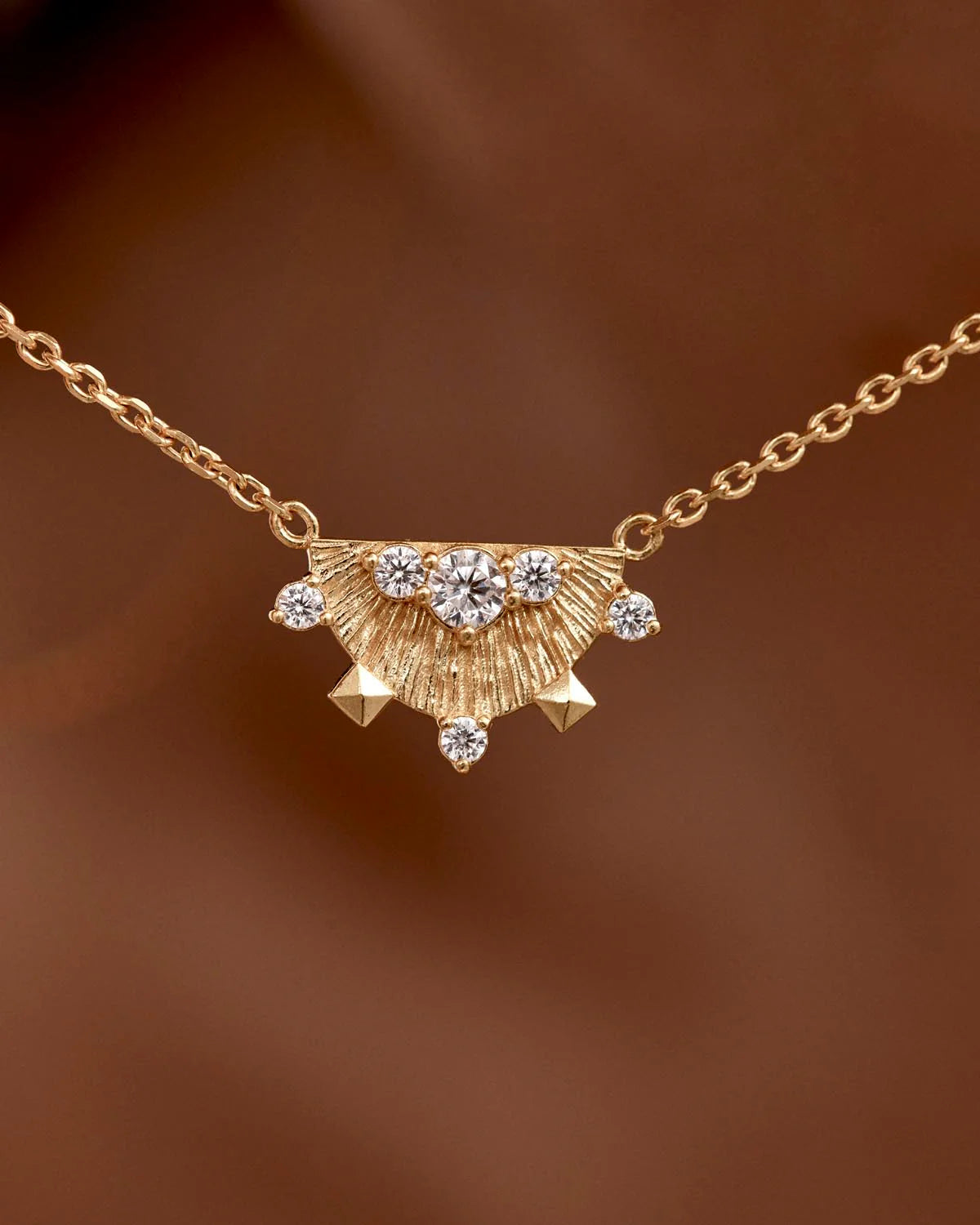 By Charlotte Lotus Rain Necklace GOLD