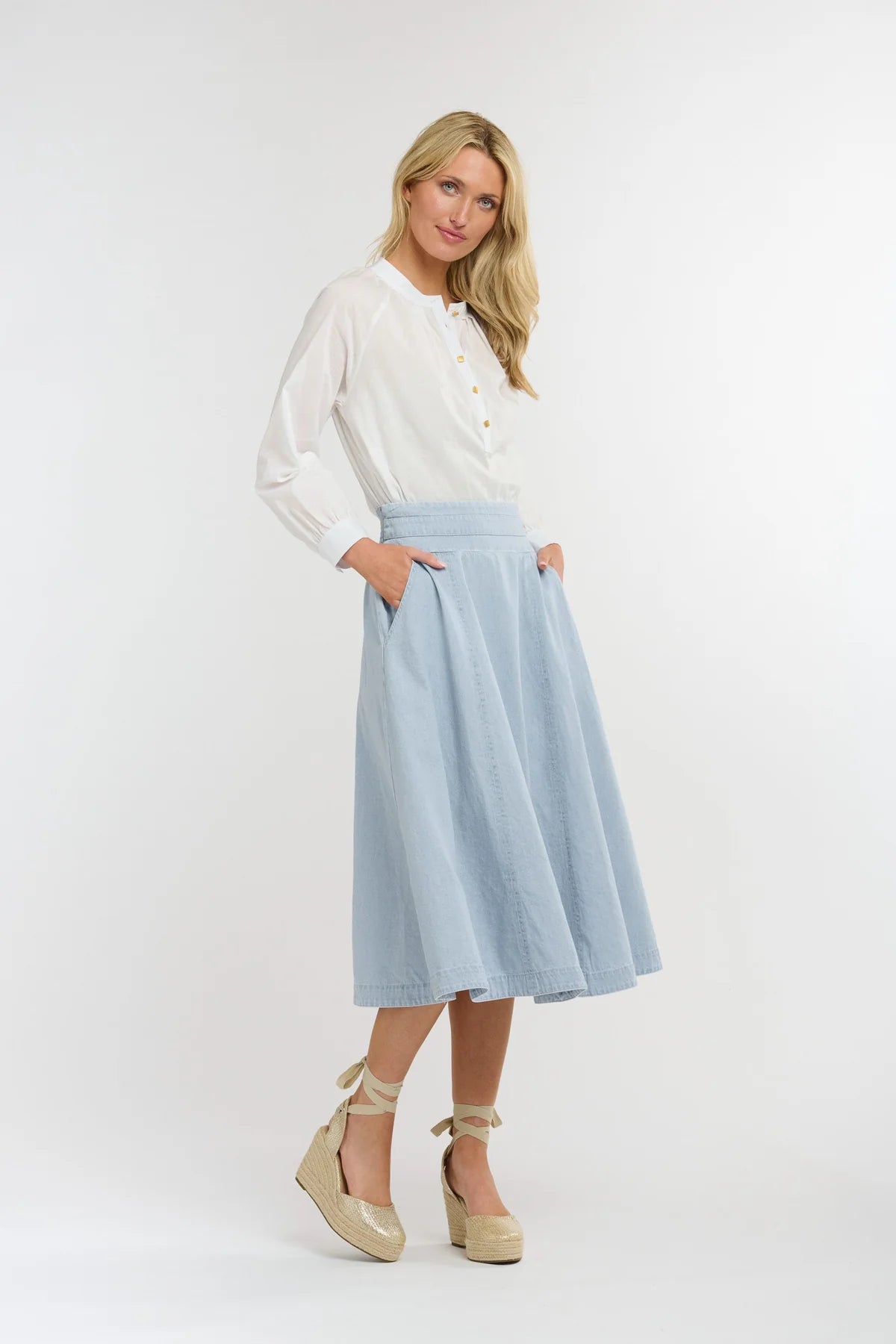 365 DAYS Dakota Denim Skirt LIGHT WASH