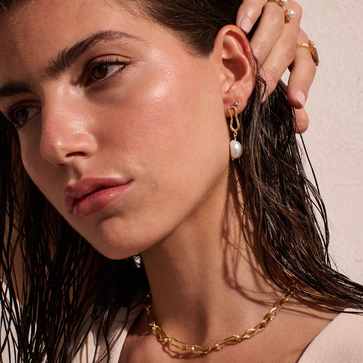 MURKANI Eterna Pearl Earring GOLD