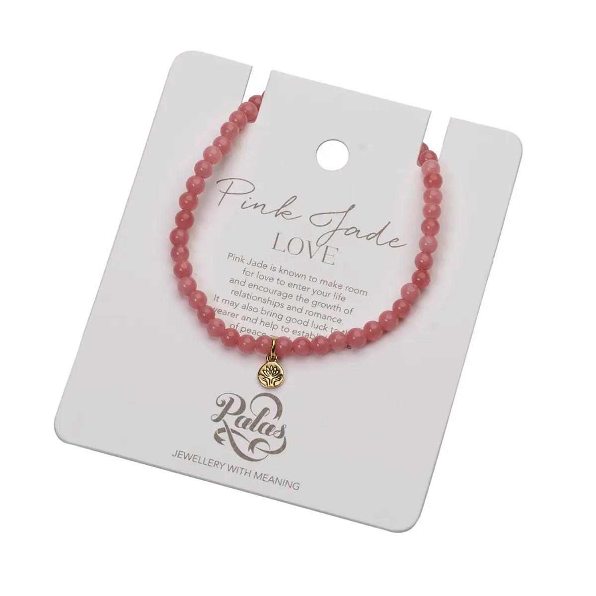 PALAS Healing Gem Bracelet PINK JADE