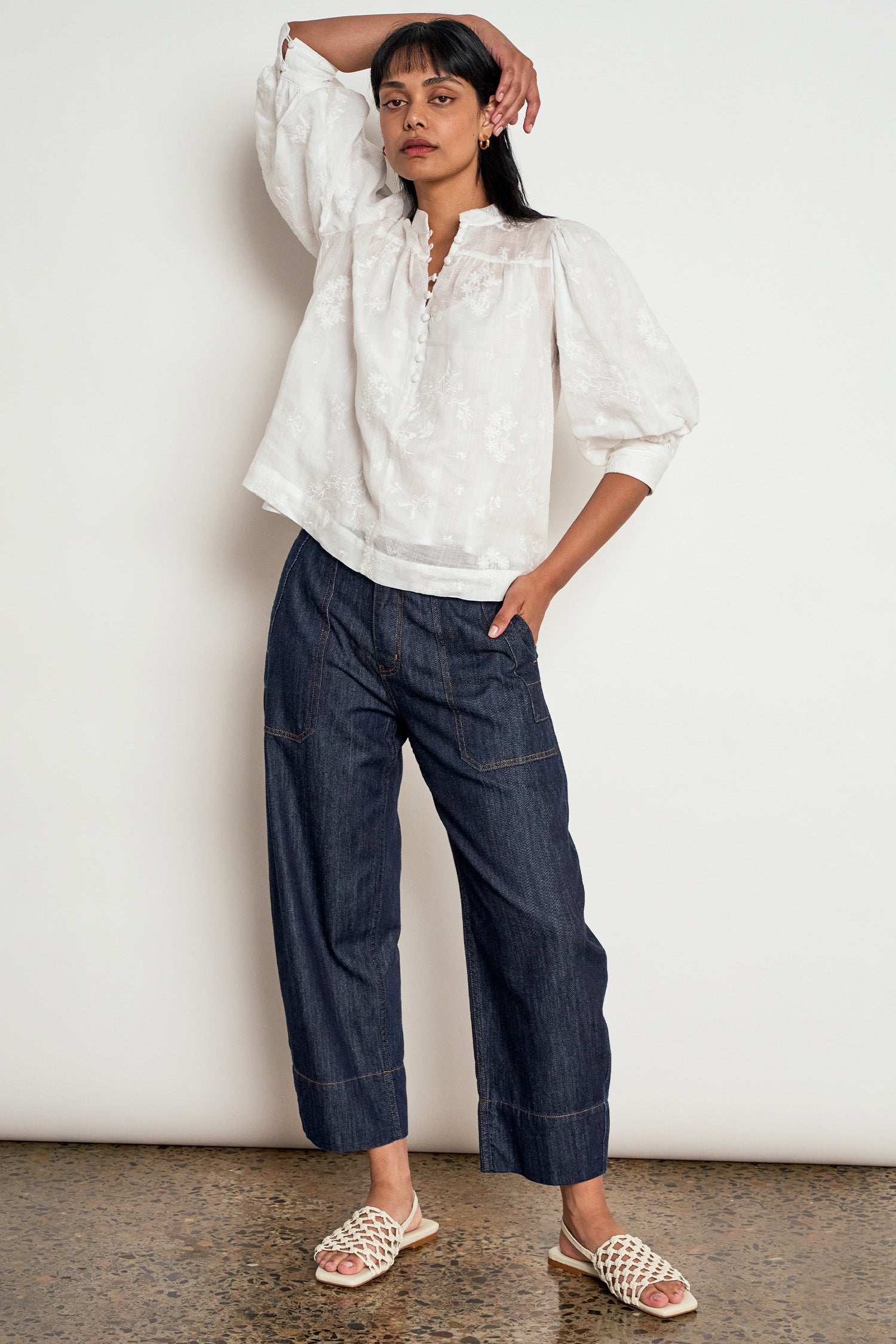 ZOE KRATZMANN Poise Top PORCELAIN