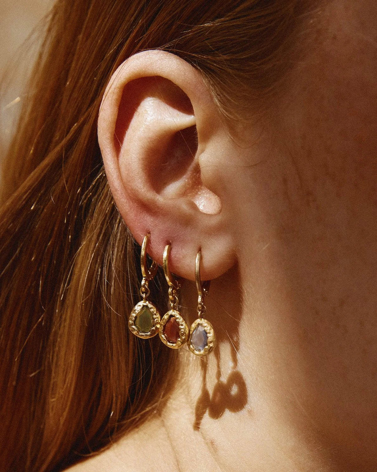 AGAPEE Lysia Earrings Crystal GOLD
