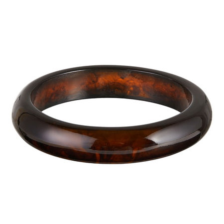 Block Resin Bangle CHOCOLATE