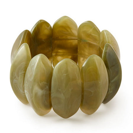 Stretch Resin Bangle GREEN