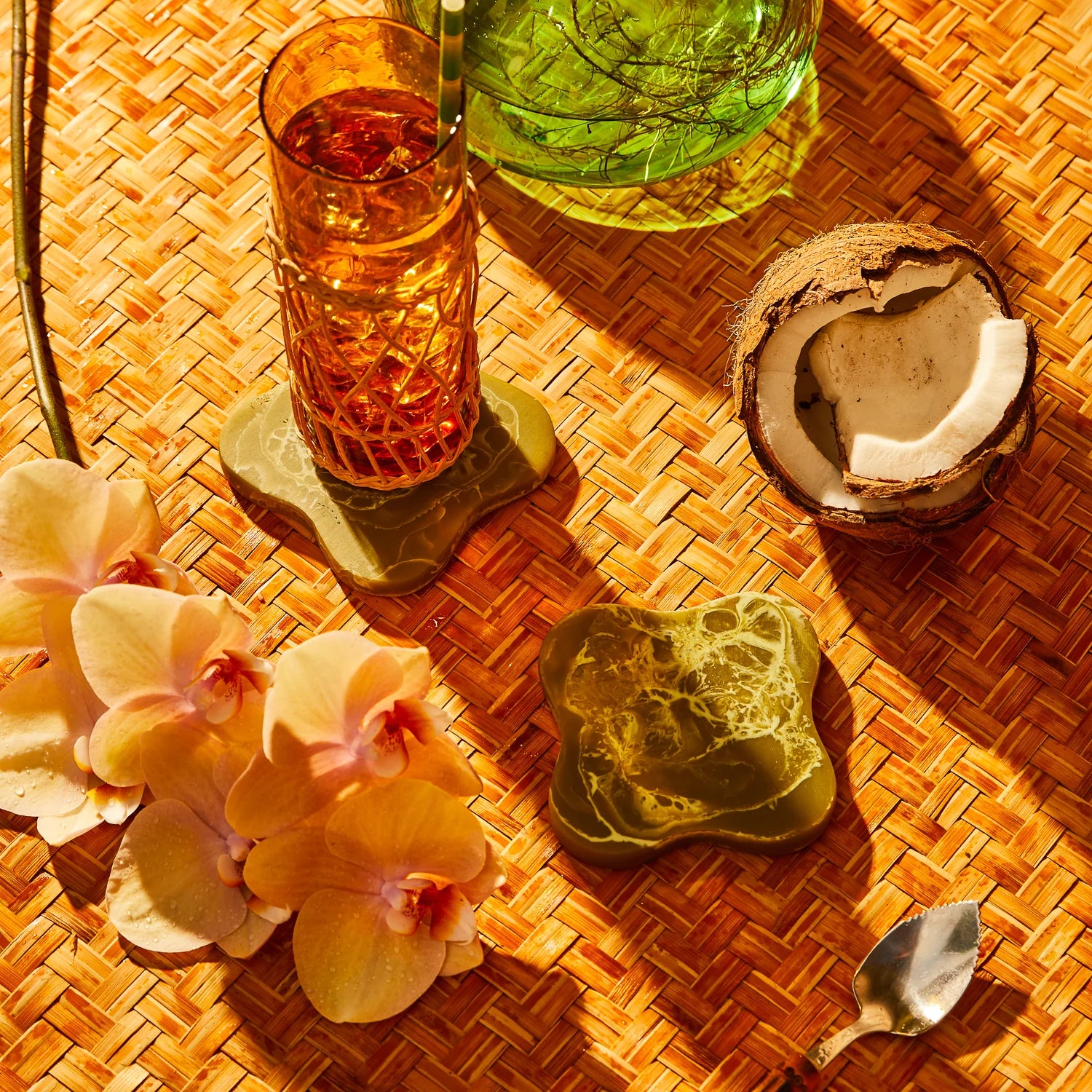 SAGE X CLARE Malorie Coaster Set of 2 LA PALMA