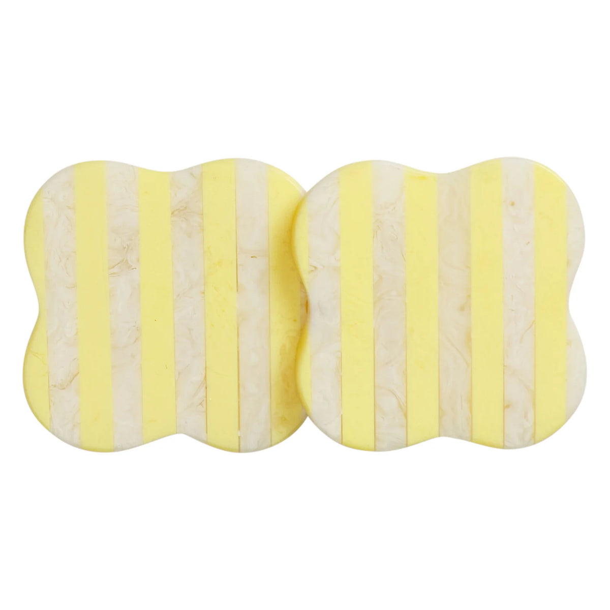 SAGE X CLARE Noellyn Resin Coasters S/2 ASPEN GOLD