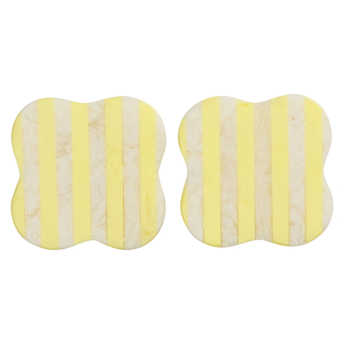 SAGE X CLARE Noellyn Resin Coasters S/2 ASPEN GOLD