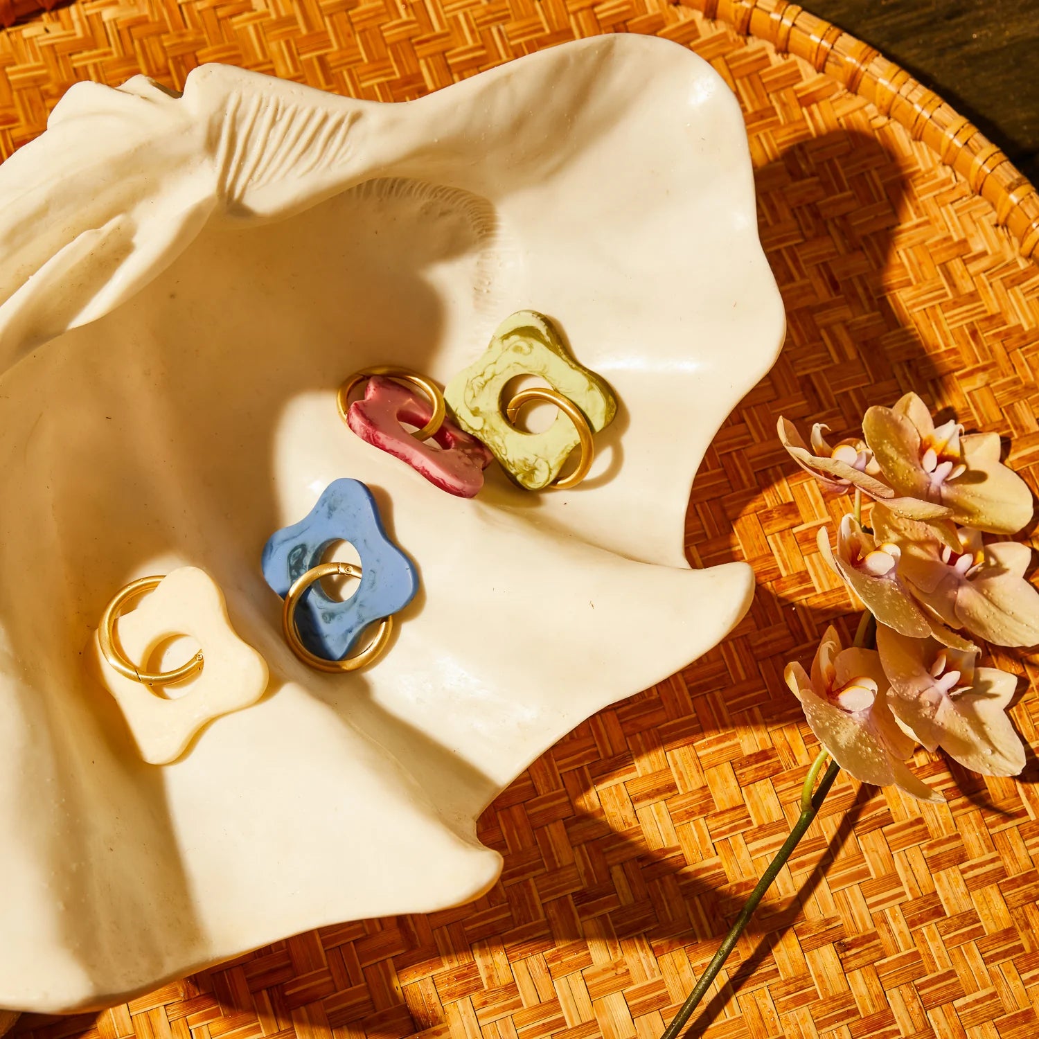 SAGE X CLARE Carla Keyring CRIMSON