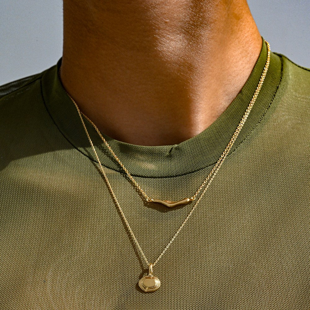 LINDA TAHIJA Contour Necklace GOLD