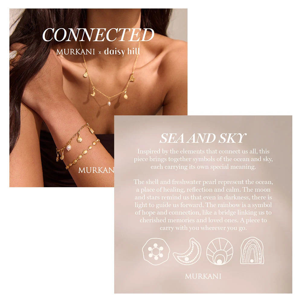 MURKANI Sea & Sky Charm Necklace GOLD