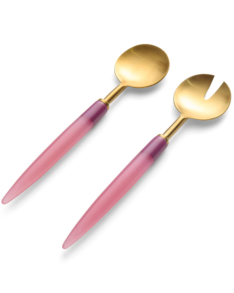 KIP & CO Salad Servers PURPLE PATCH