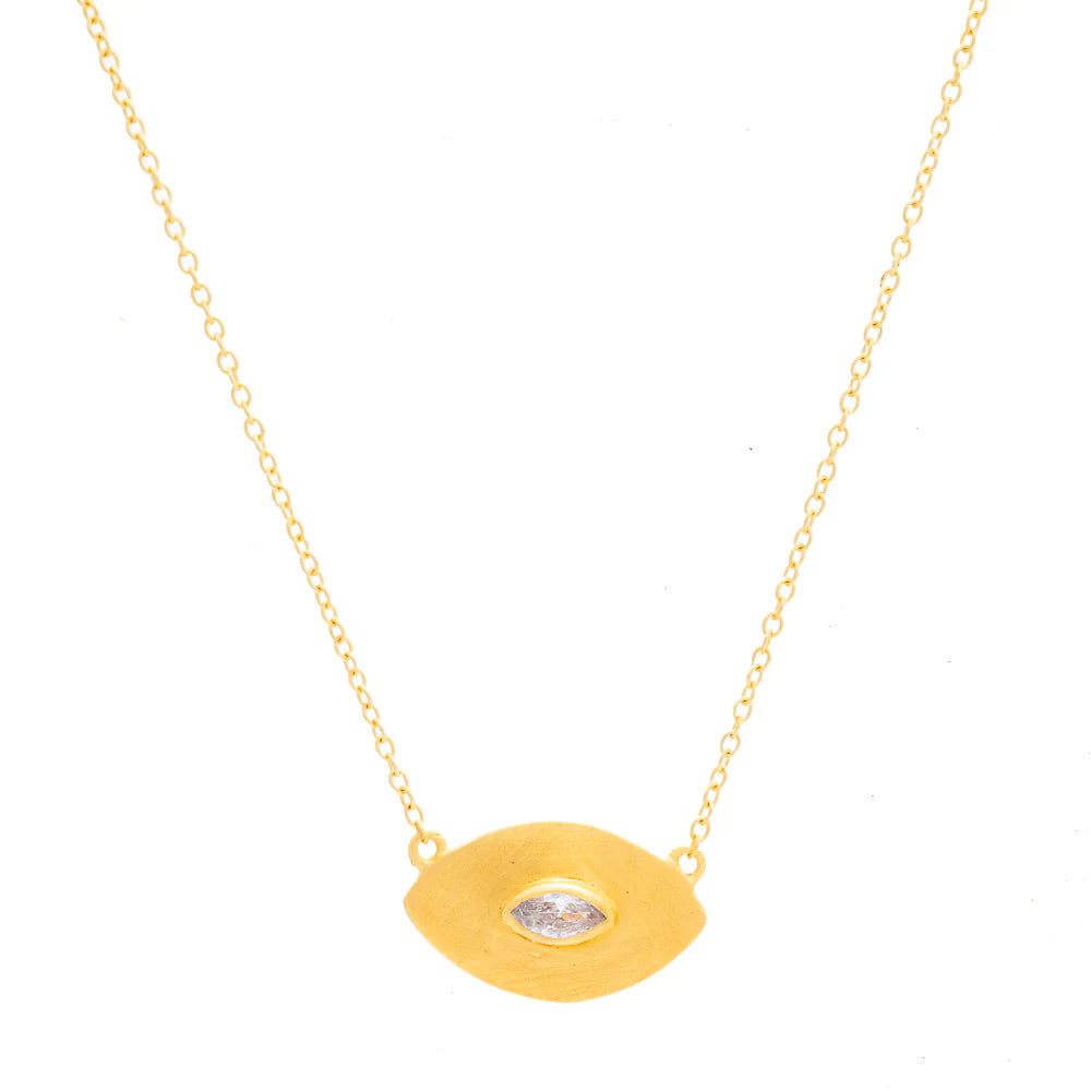 RT24 Gold Shamira Necklace CUBIC ZIRCONIA