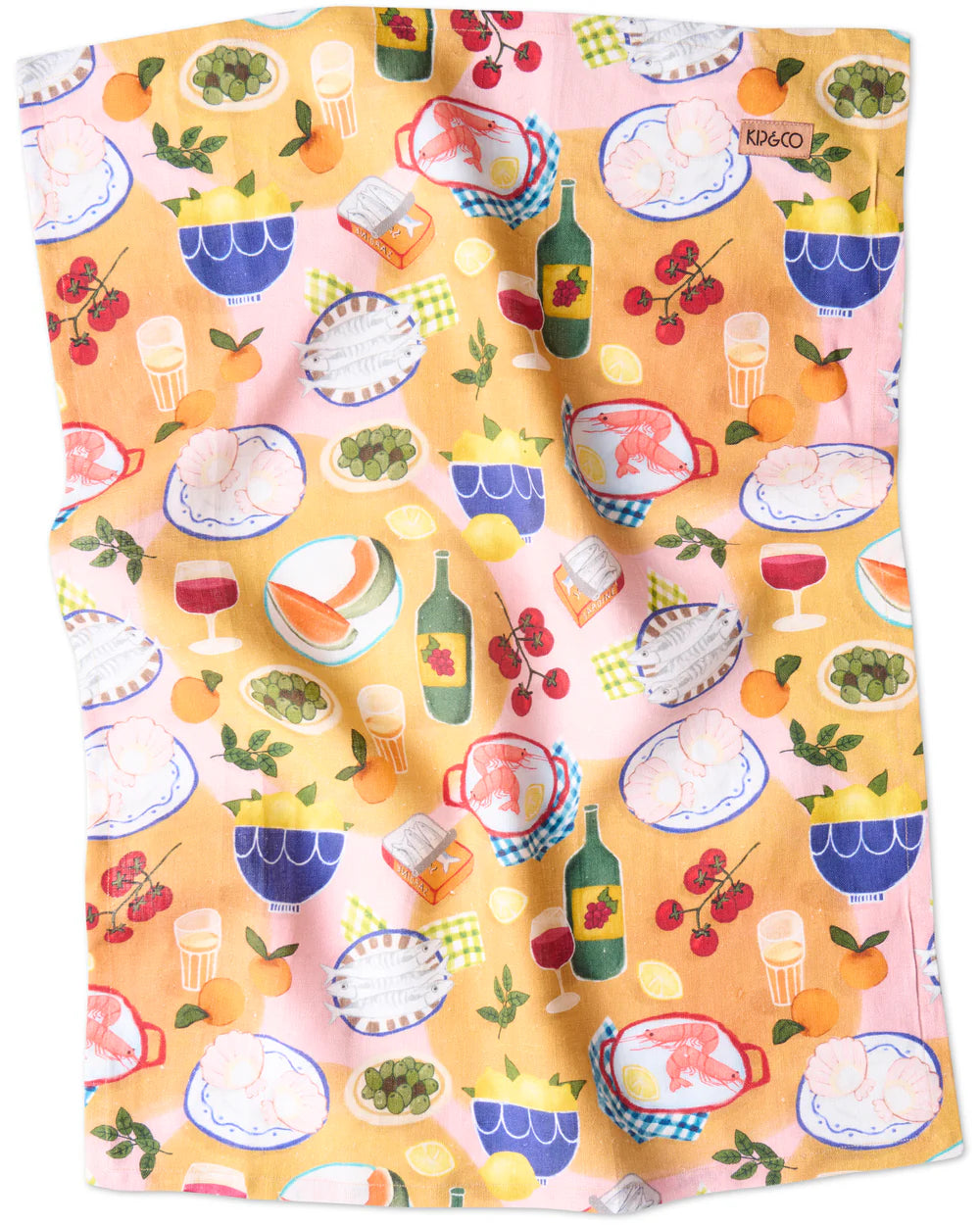 KIP & CO Linen Tea Towel SUPPER