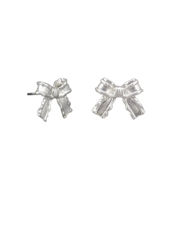 Tiger Tree Pollyanna Bow Studs SILVER