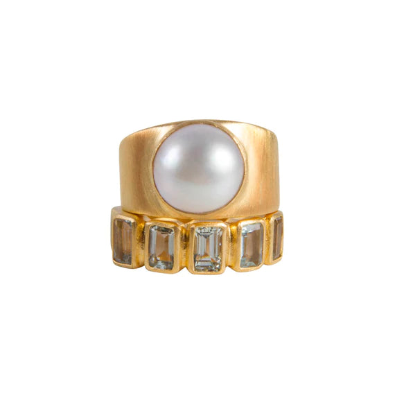 FAIRLEY Pearl Dome Ring