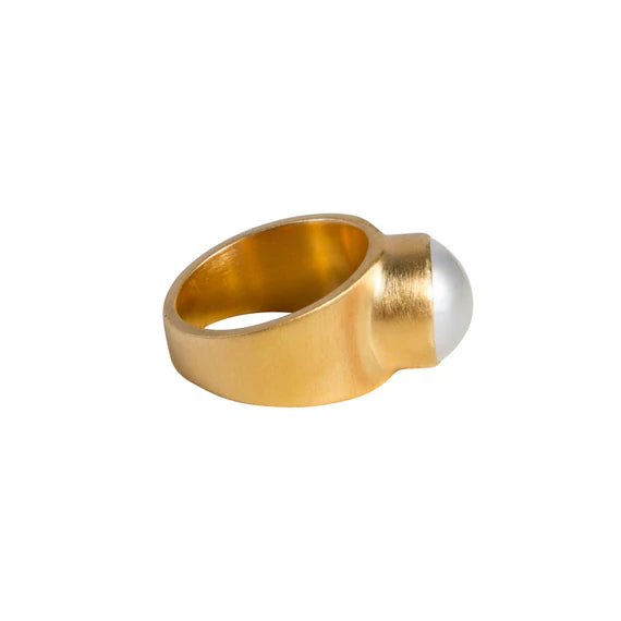FAIRLEY Pearl Dome Ring