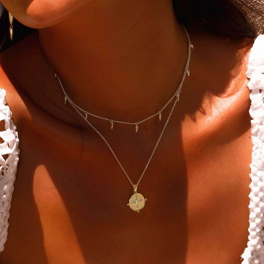 MURKANI Sahara Medallion Necklace GOLD