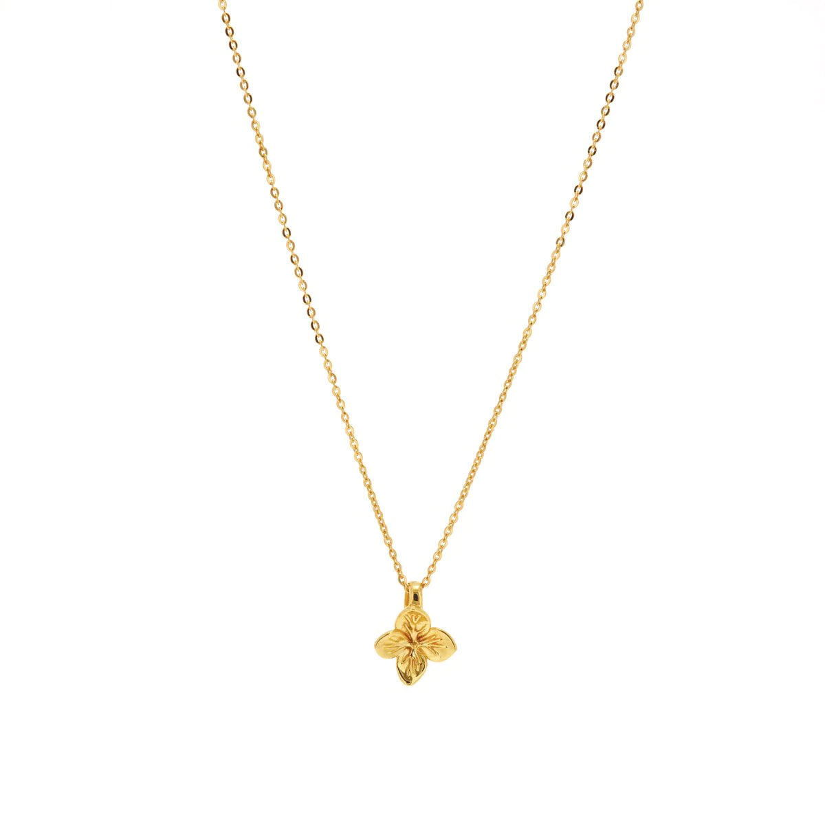 Linda Tahija Hydrangea Necklace GOLD