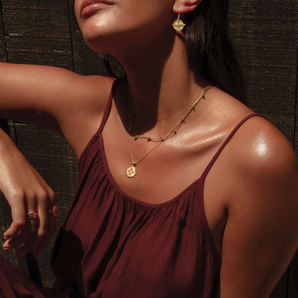 MURKANI Sahara Medallion Necklace GOLD