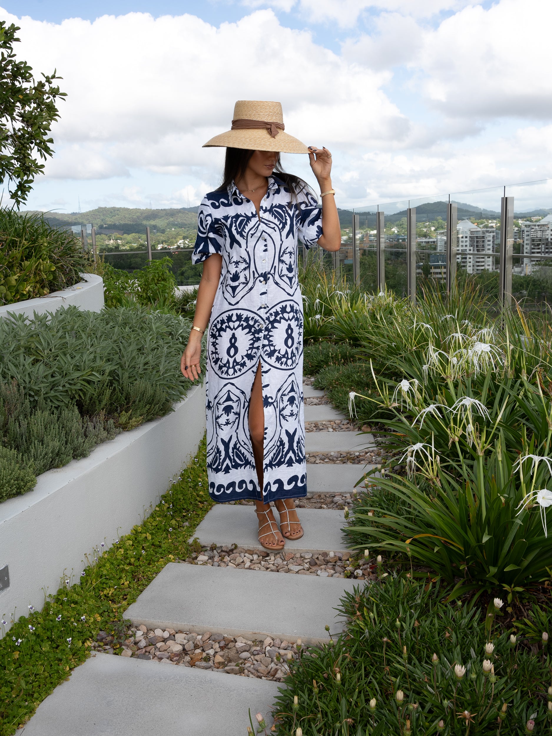 LUONI Mia Shirt Dress MARITIME NAVY SUMBA