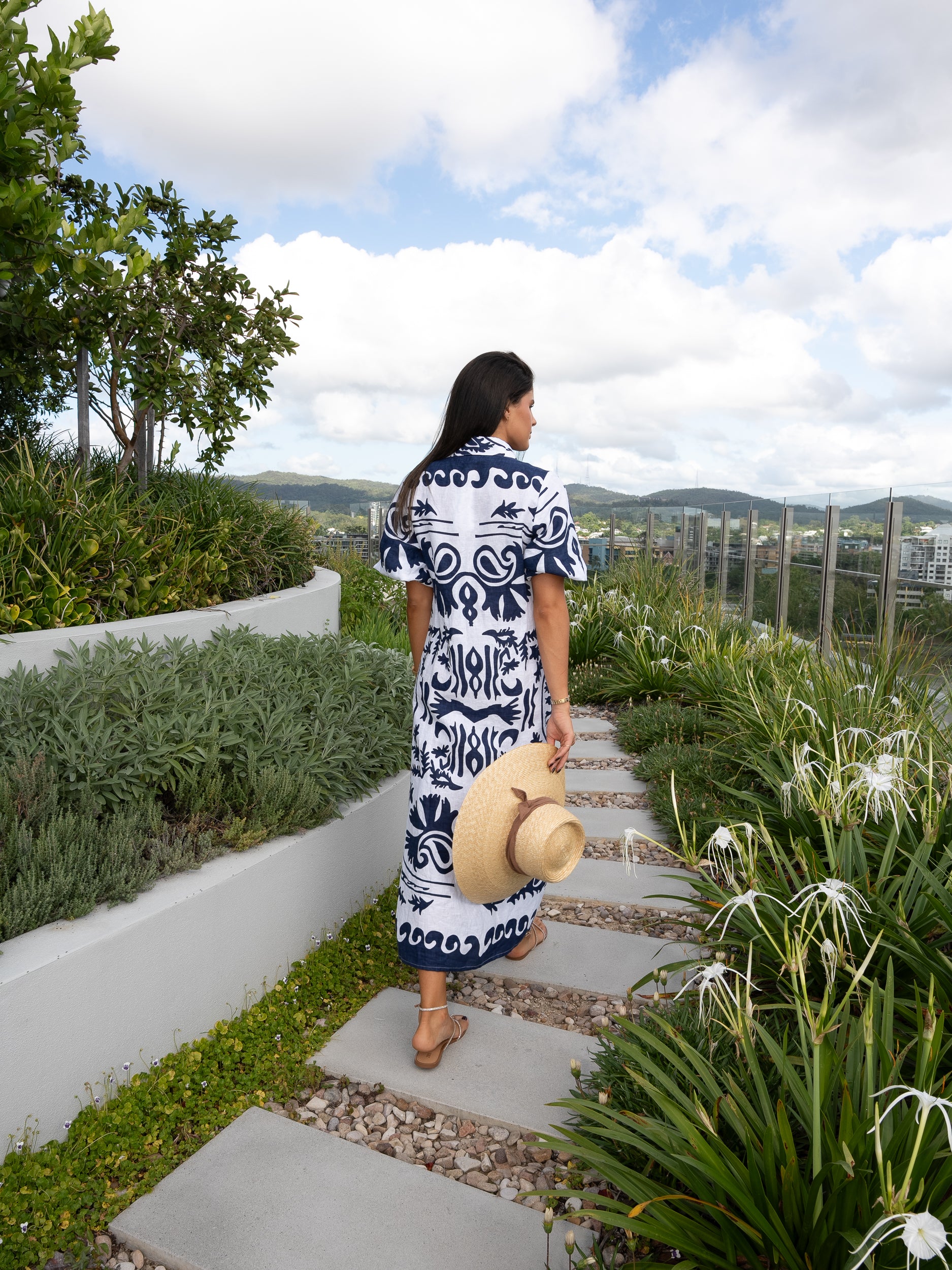 LUONI Mia Shirt Dress MARITIME NAVY SUMBA