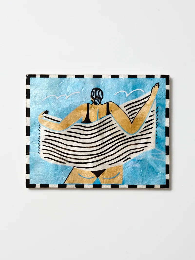JONES & CO Beach Day Wall Art TOWEL OFF