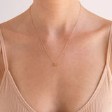 LINDA TAHIJA Mini T-Bar Necklace GOLD