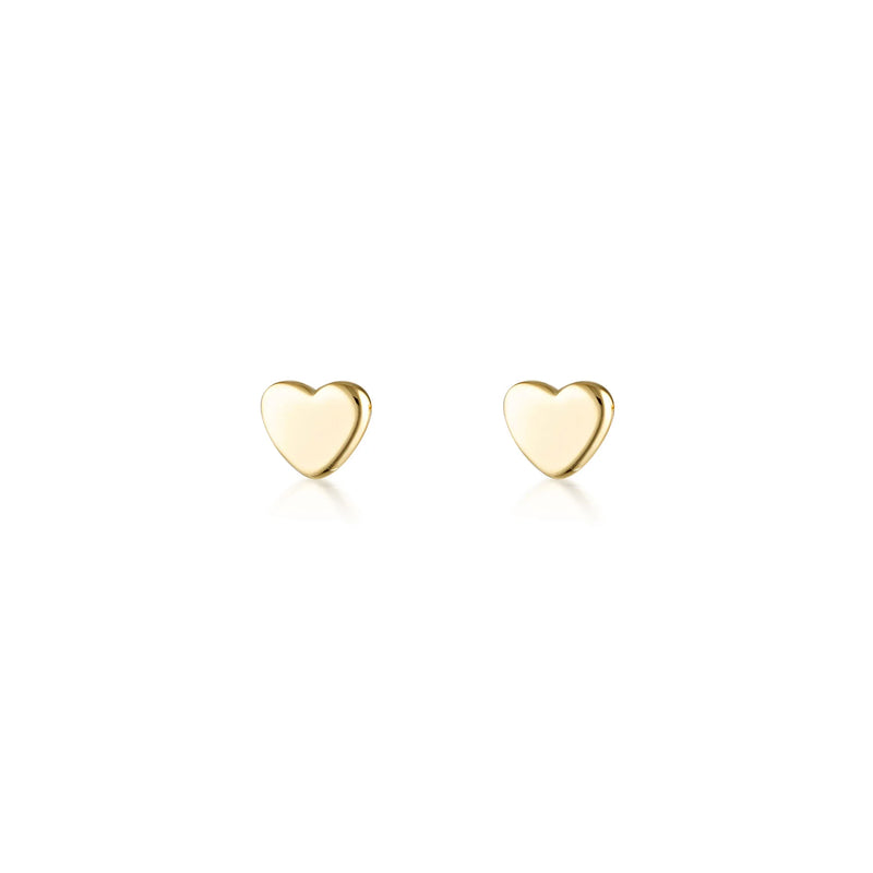 LINDA TAHIJA Micro Heart Stud - GOLD