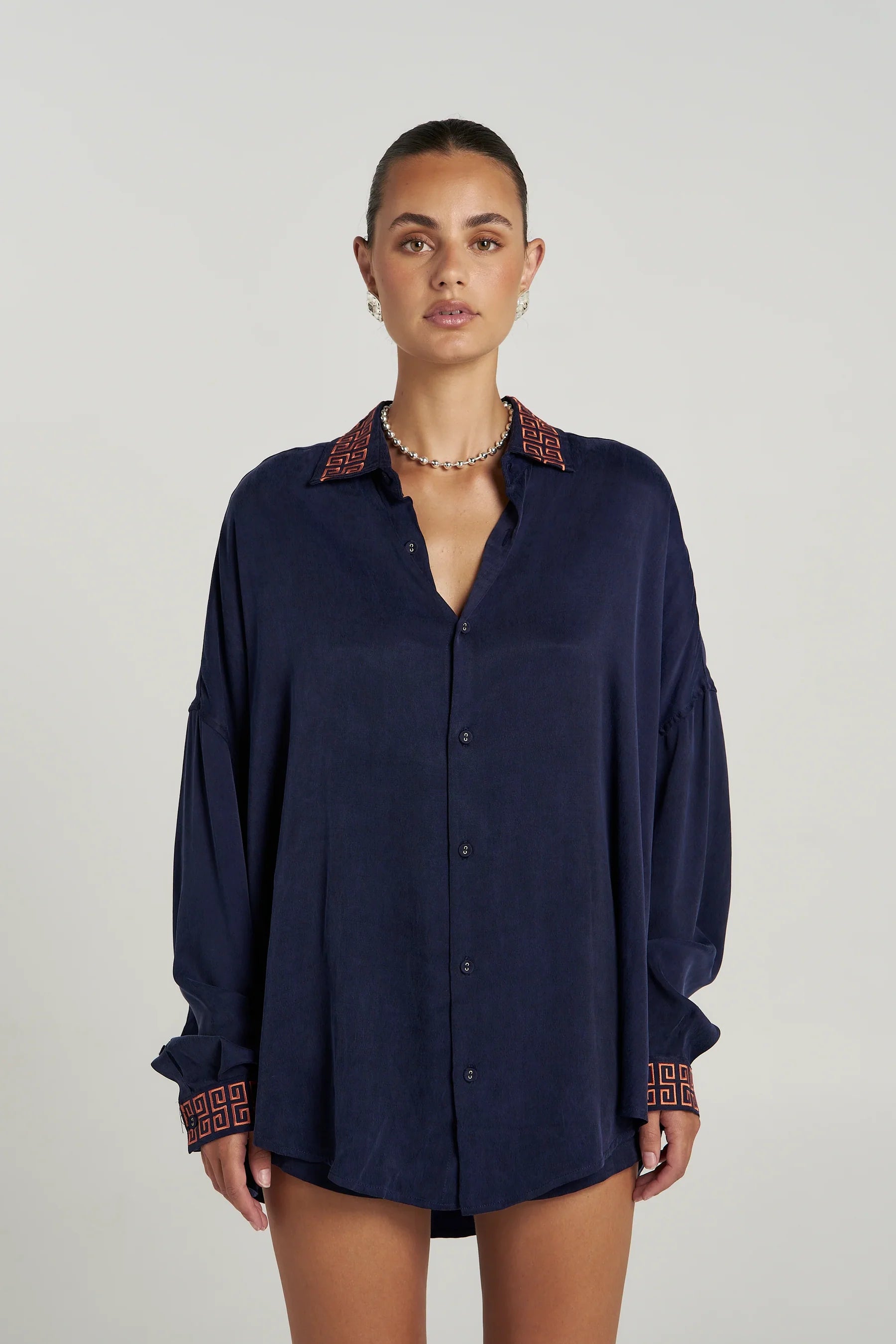 SUMMI SUMMI Sig LS Shirt NAVY