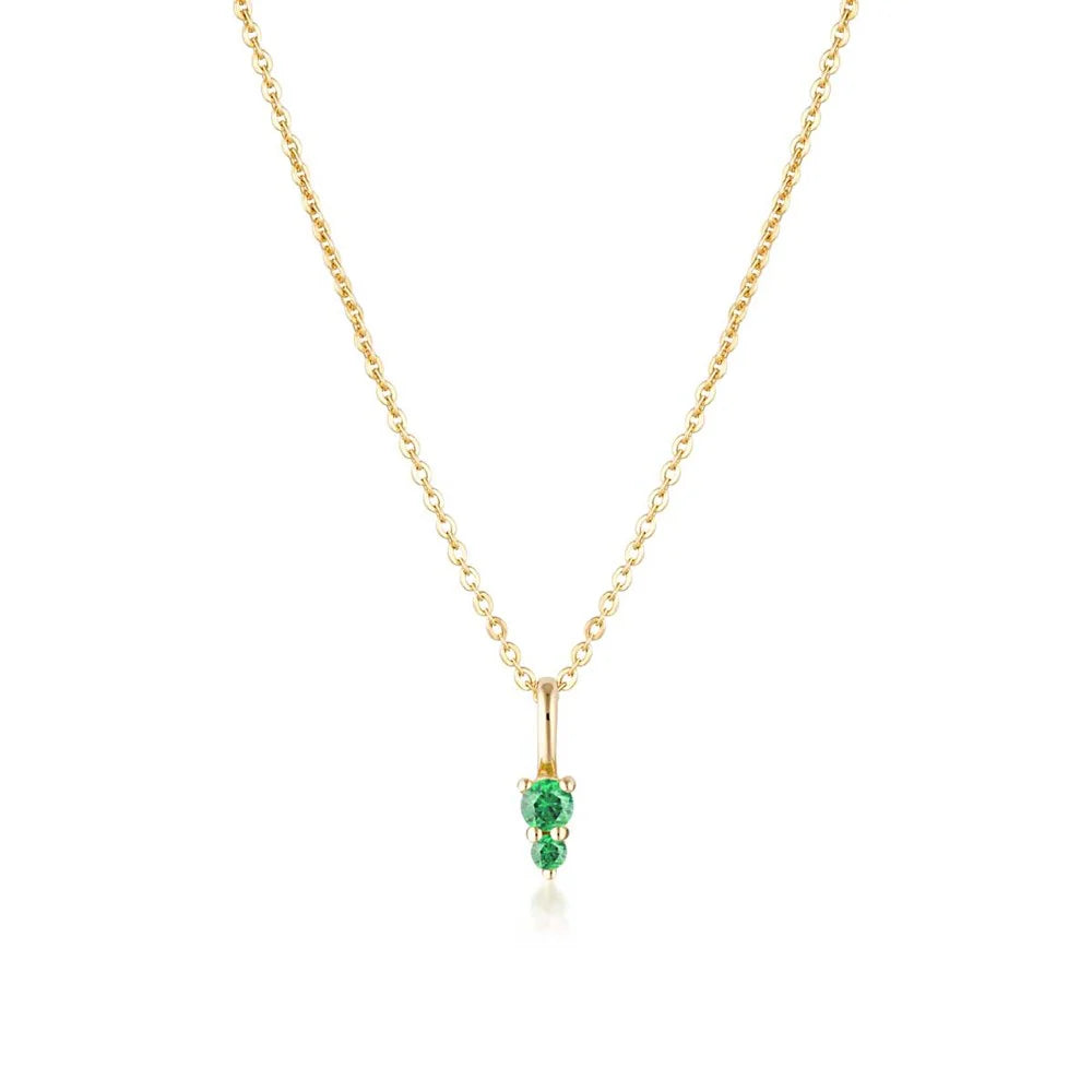 LINDA Gemstone Necklace EMERALD