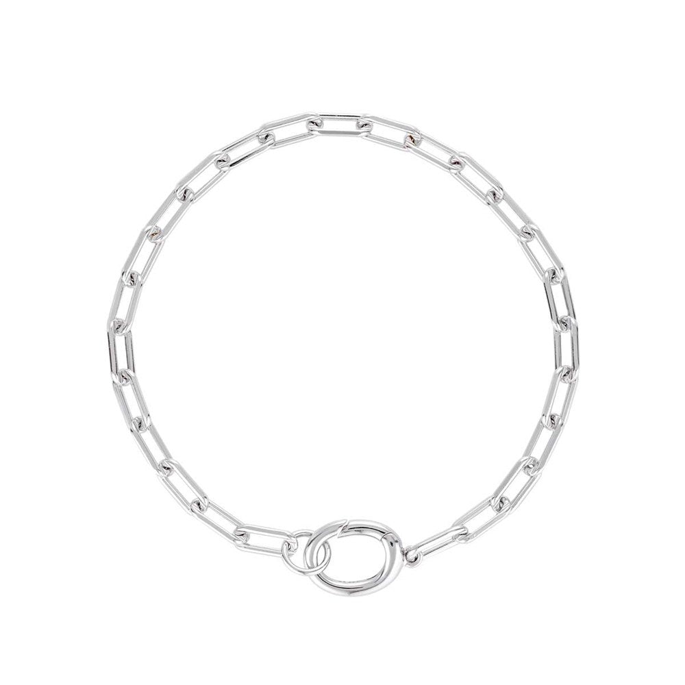 LINDA Paperclip Bracelet SILVER