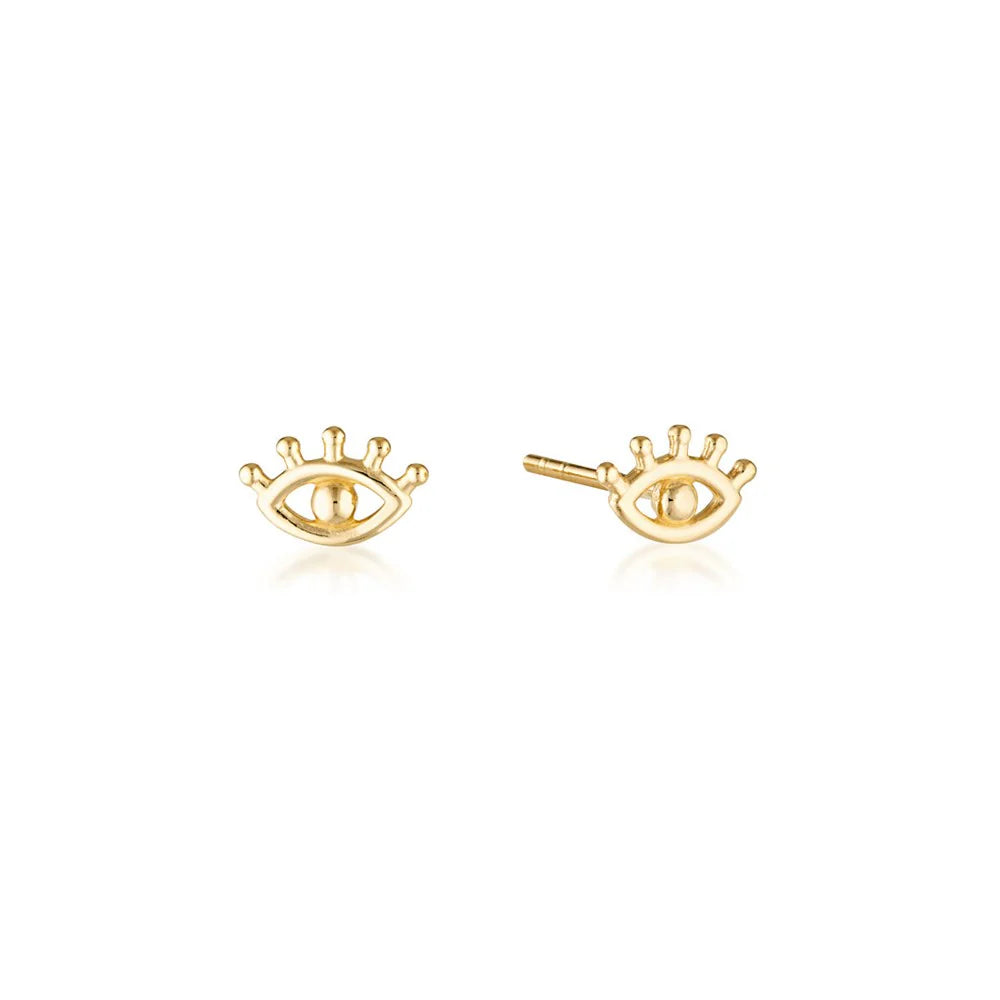 LINDA TAHIJA Evil Eye Stud - GOLD