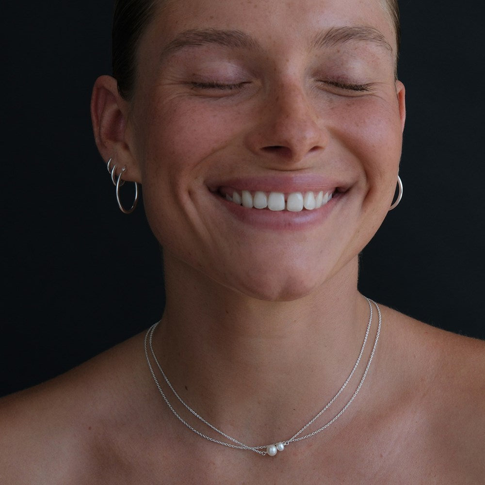 LINDA Double Pearl Necklace GOLD