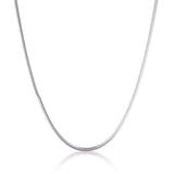 LINDA TAHIJA Fluid Snake Chain Necklace SILVER