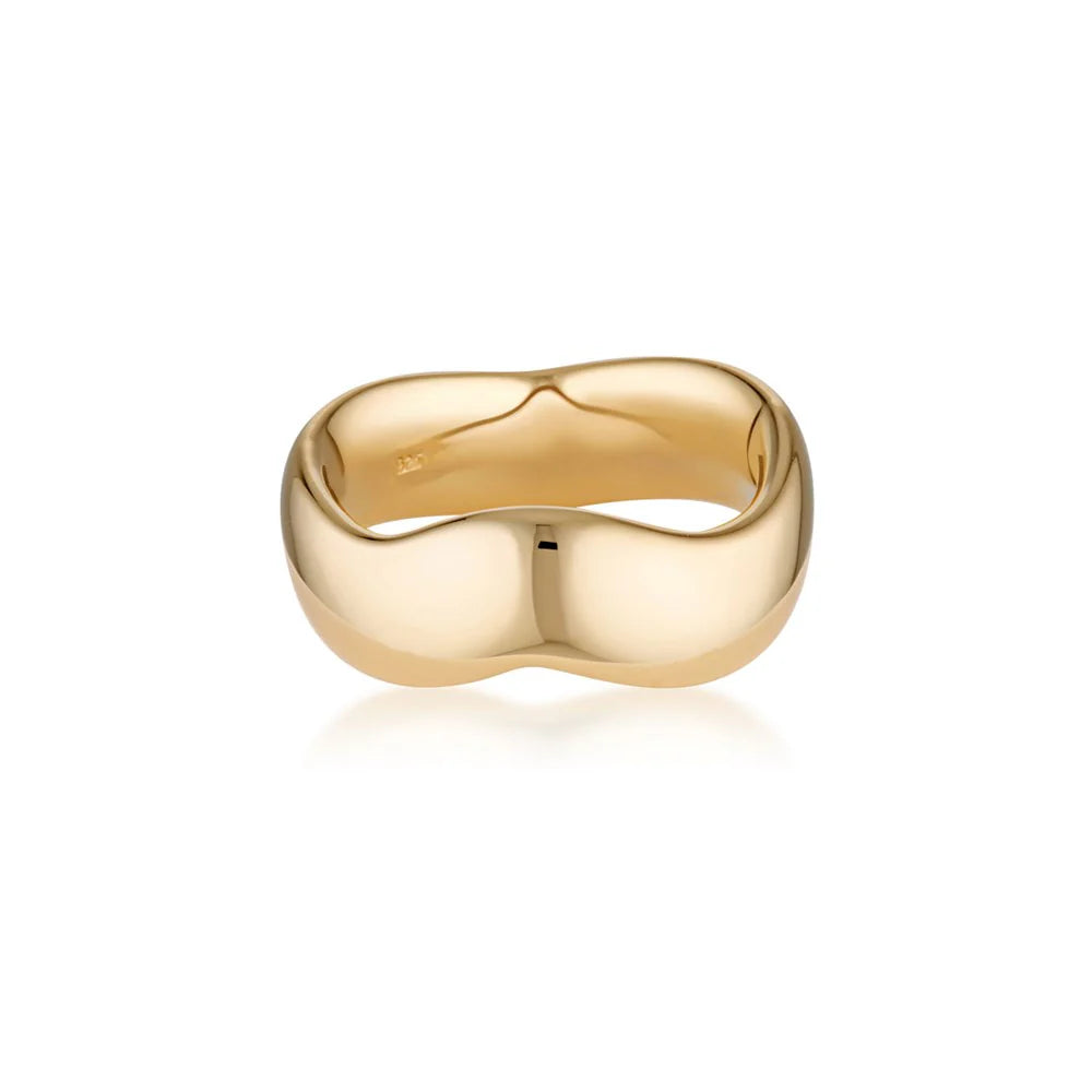 LINDA TAHIJA Movement Ring Wide GOLD