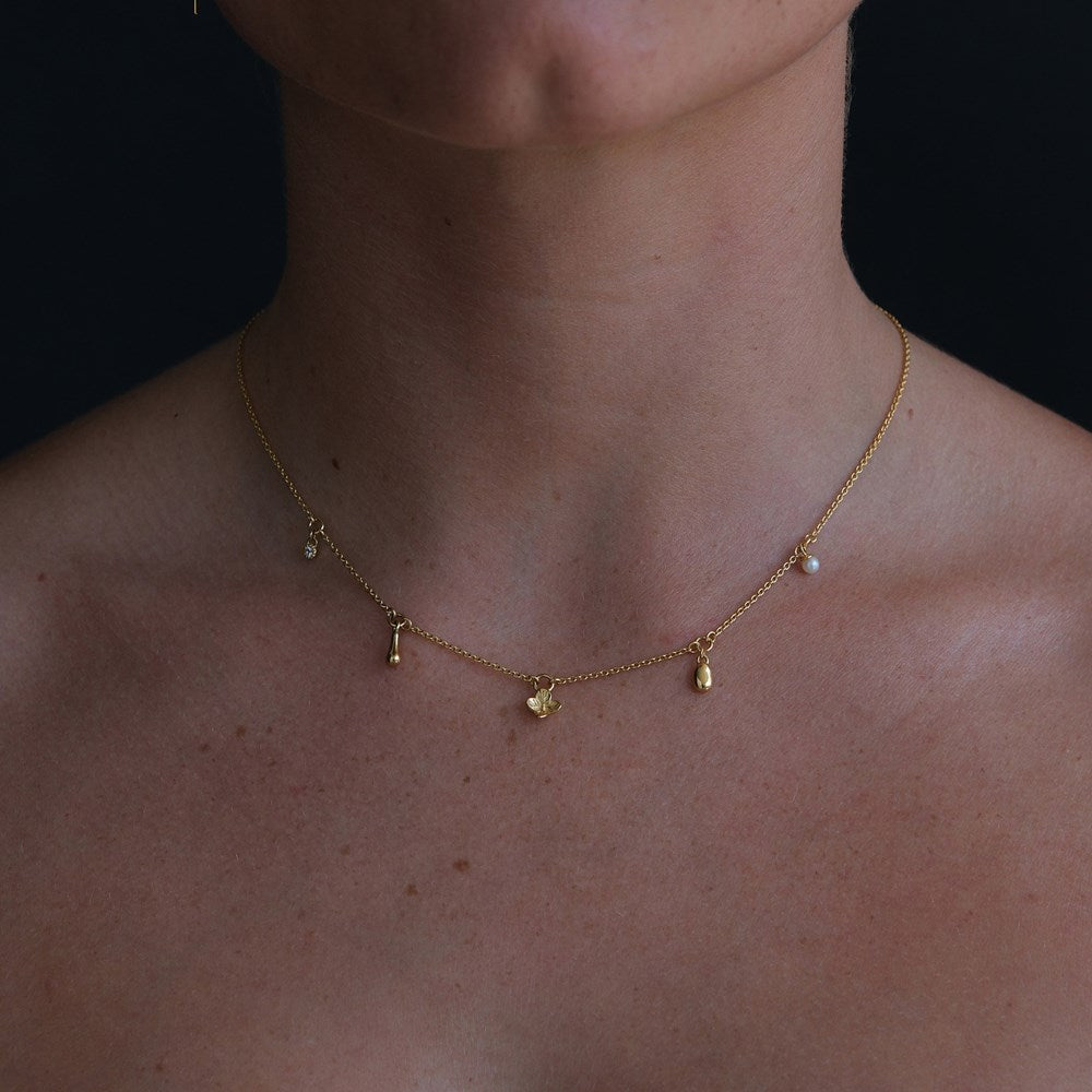 LINDA Memento Charm Necklace SILVER