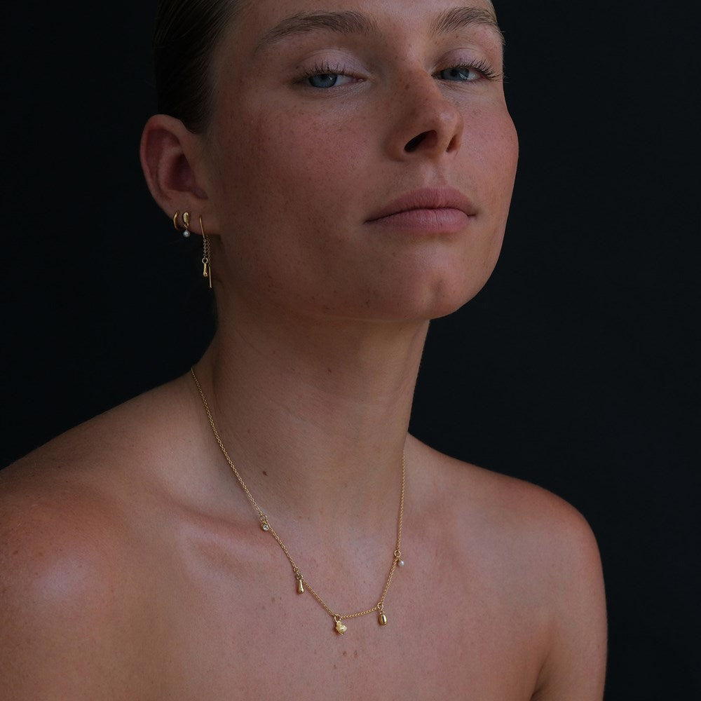 LINDA Memento Charm Necklace SILVER